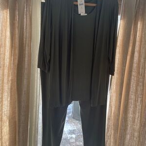 J. Jill Olive Green WearEver Collection Set NWT